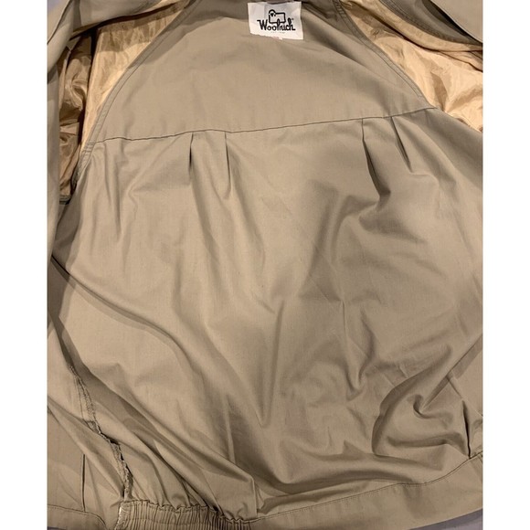 Woolrich Vintage Men Khaki Full‎ Zip Barn Bomber Outdoor Jacket Coat Sz 46 (XL) - Picture 11 of 11